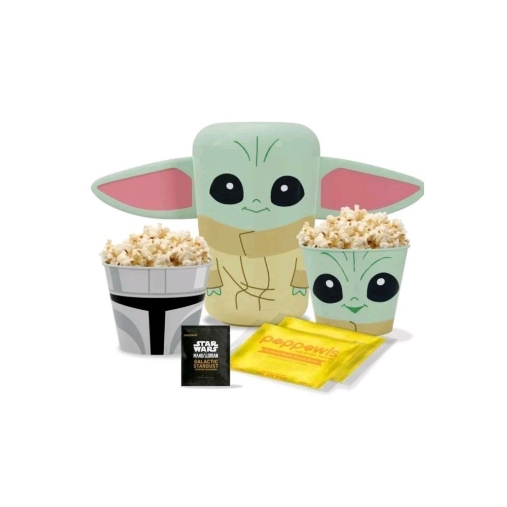 POPPOWLS Star Wars Mandalorian Grogu Collectible Popcorn Bucket Kit - Picture 2 of 7